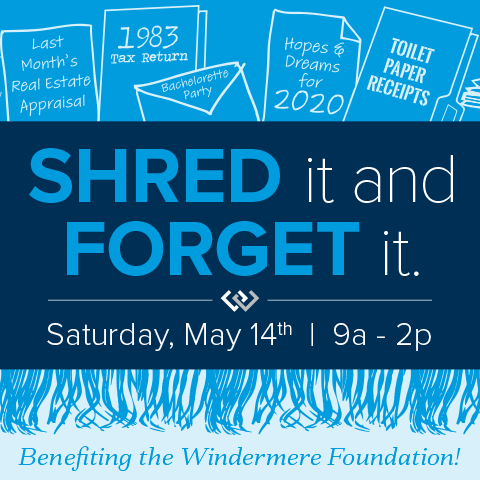 Shred It and Forget It: Saturday, May 14th from 9am-2pm
